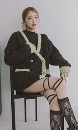 モデル：163cm（着用サイズ：FREE　着用カラー：BLK）