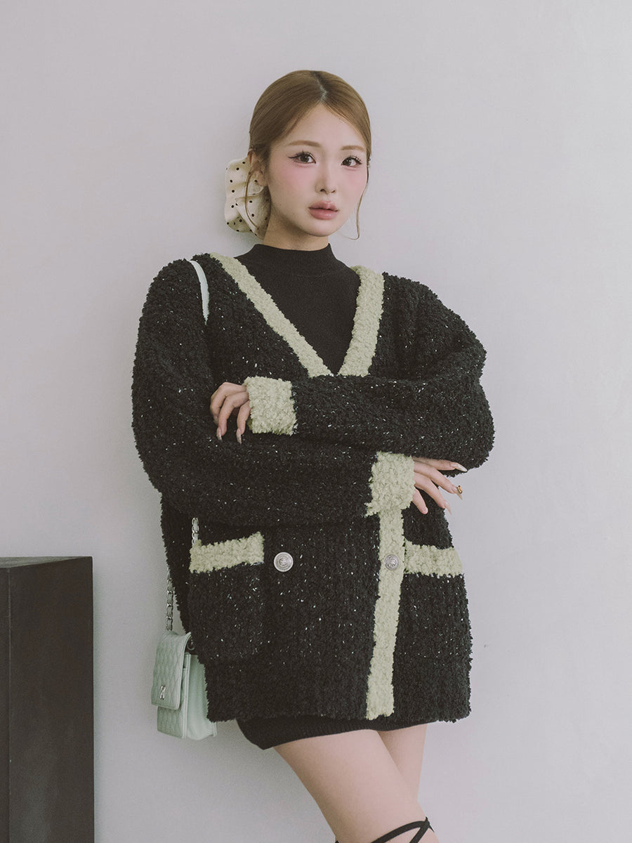 モデル：163cm（着用サイズ：FREE　着用カラー：BLK）