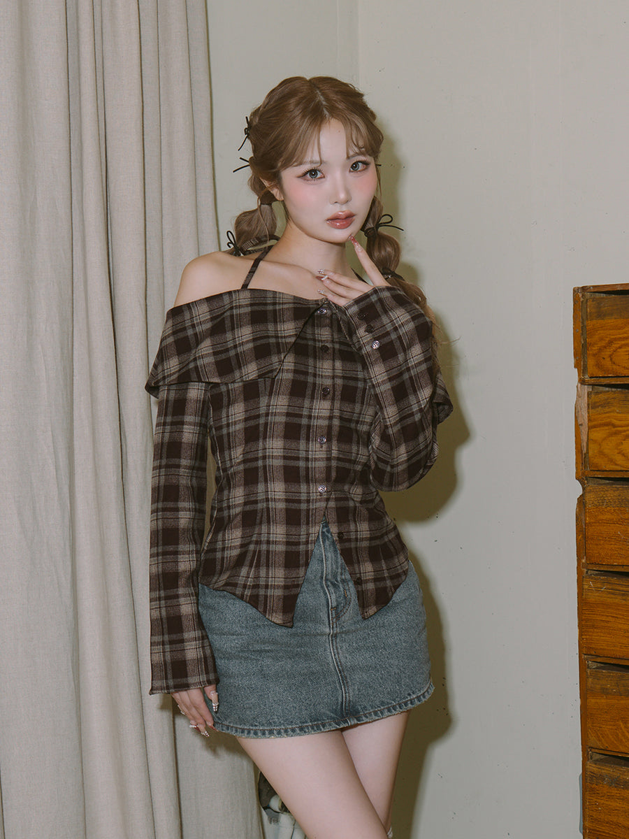 モデル：163cm（着用サイズ：FREE　着用カラー：BRN）