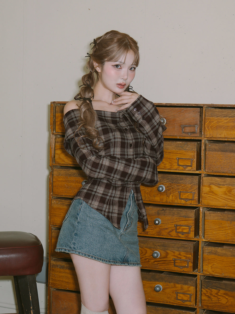 モデル：163cm（着用サイズ：FREE　着用カラー：BRN）