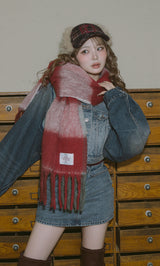 [Novelty] Checked Volume Scarf