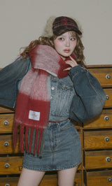 [Novelty] Checked Volume Scarf