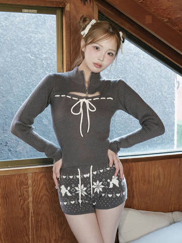 モデル：163cm（着用サイズ：FREE　着用カラー：GRY）