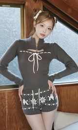 モデル：163cm（着用サイズ：FREE　着用カラー：GRY）