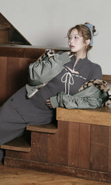 モデル：165cm（着用サイズ：FREE　着用カラー：GRY）