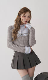 モデル：163cm（着用サイズ：FREE　着用カラー：GRY）