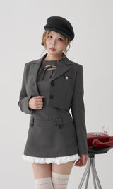 モデル：163cm（着用サイズ：S　着用カラー：GRY）