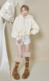 モデル：163cm（着用サイズ：FREE　着用カラー：IVO）