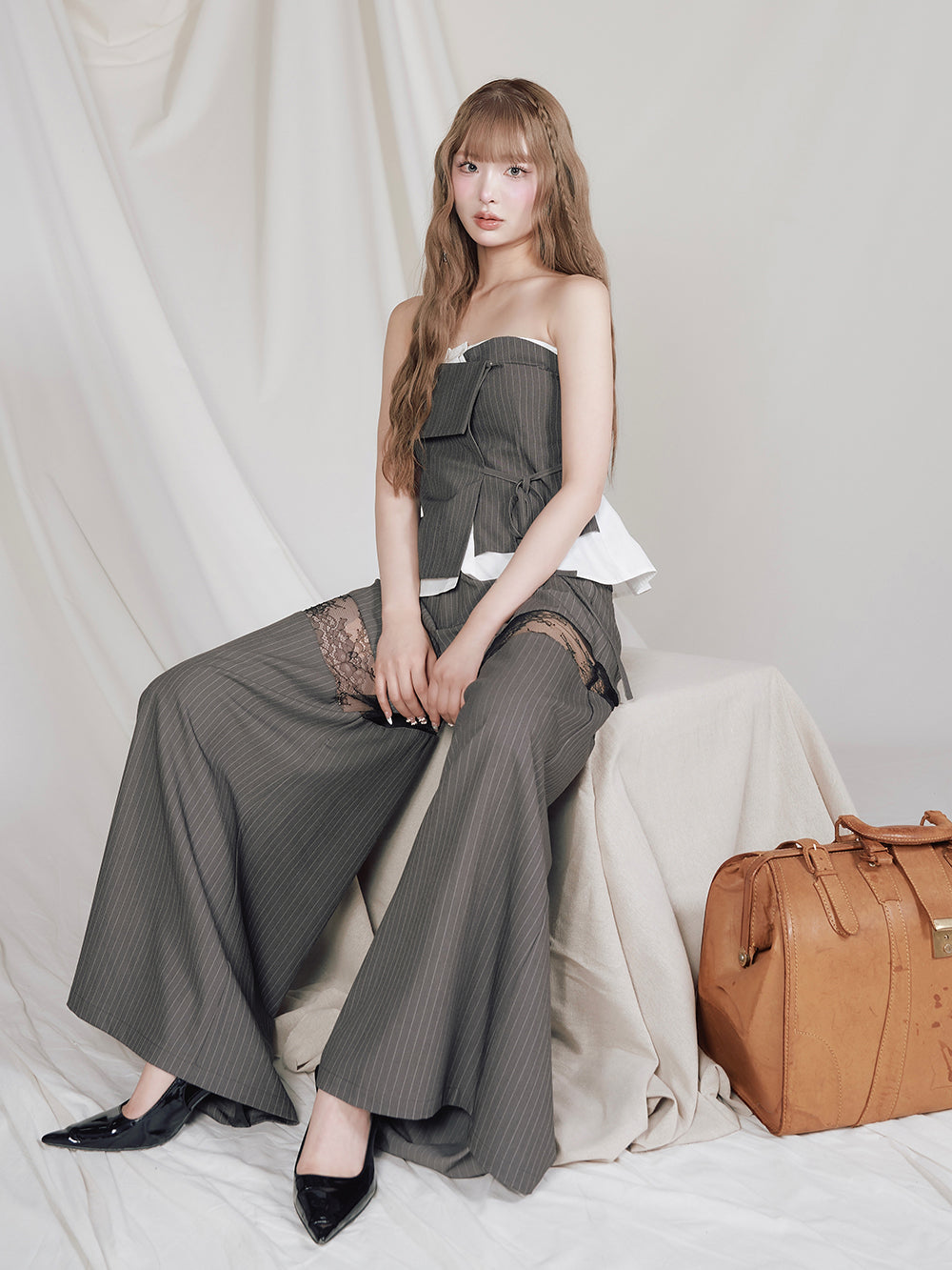 モデル：163cm（着用サイズ：S　着用カラー：GRY）