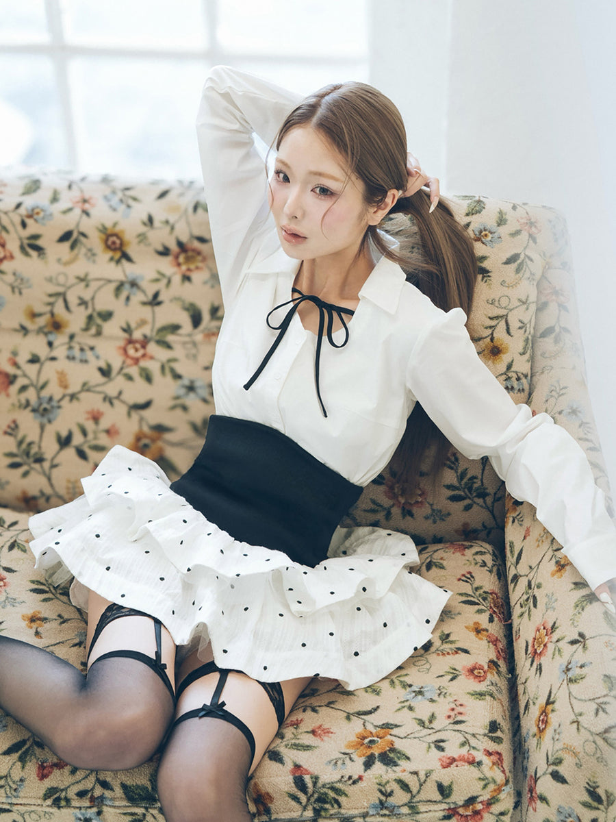 モデル：163cm（着用サイズ：FREE　着用カラー：WHT）