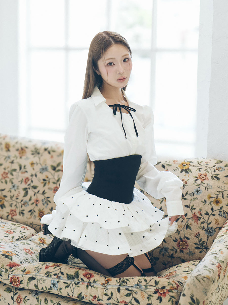 モデル：163cm（着用サイズ：FREE　着用カラー：WHT）