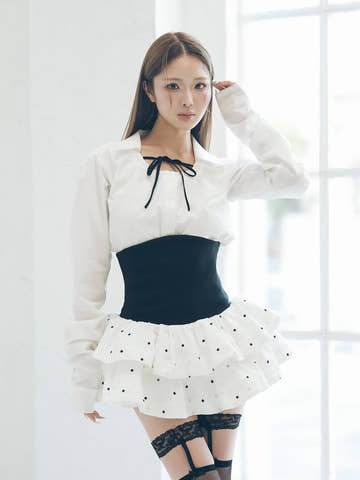 モデル：163cm（着用サイズ：FREE　着用カラー：WHT）