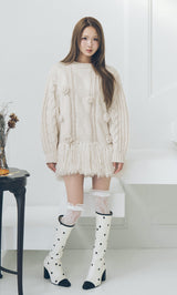 モデル：163cm（着用サイズ：FREE　着用カラー：WHT）