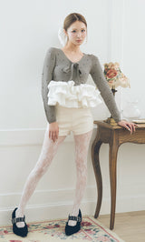 モデル：163cm（着用サイズ：FREE　着用カラー：GRY）