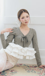 モデル：163cm（着用サイズ：FREE　着用カラー：GRY）