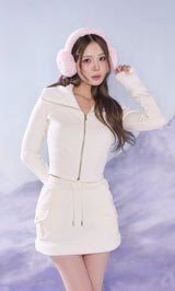 モデル：163cm（着用サイズ：FREE　着用カラー：WHT）