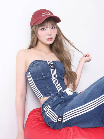 モデル：163cm（着用サイズ：FREE　着用カラー：BLU）
