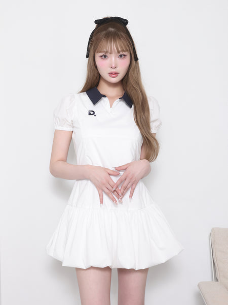 Balloon Polo Mini Dress