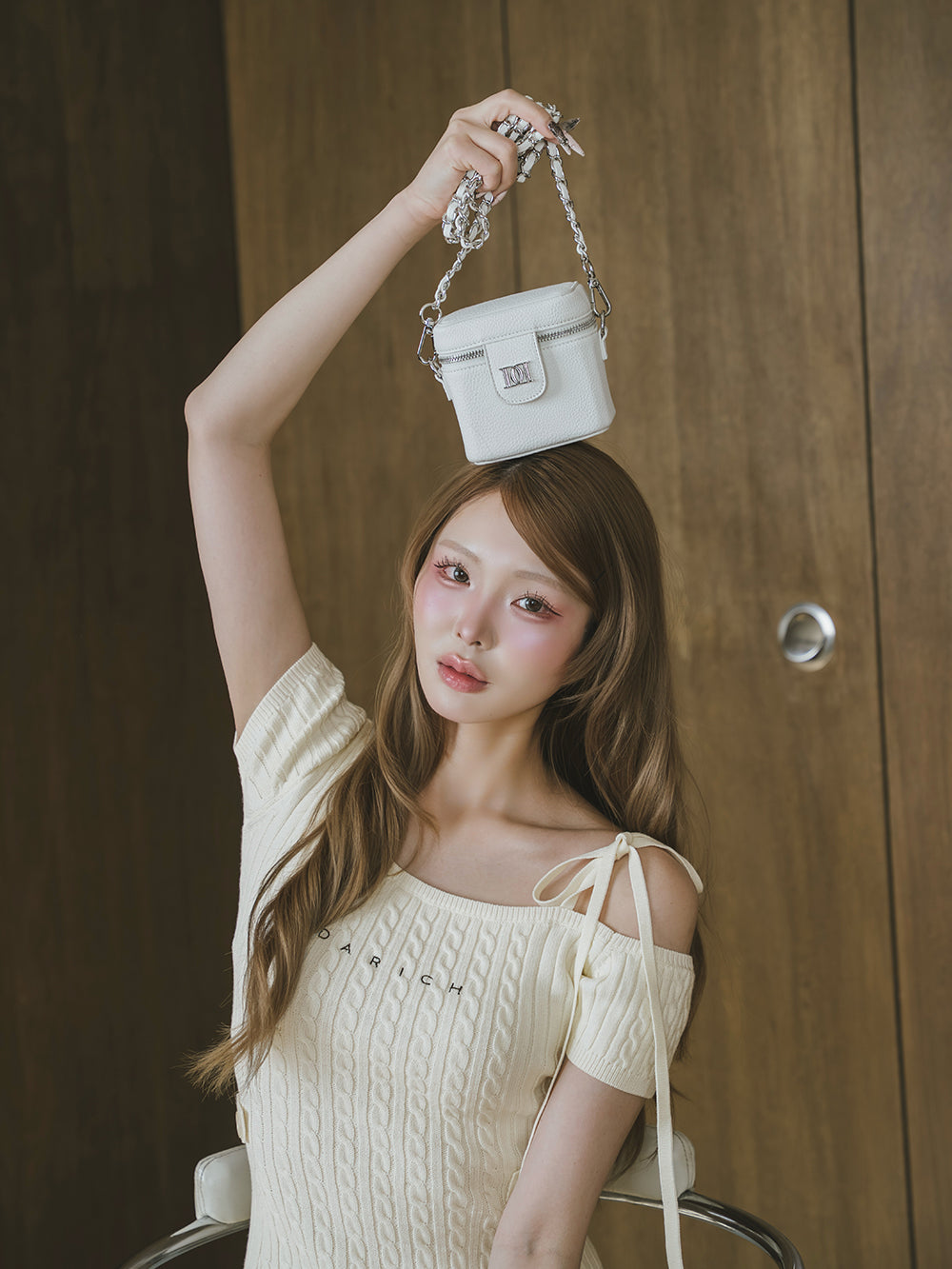 【novelty】Caviar Skin Leather Small Pouch