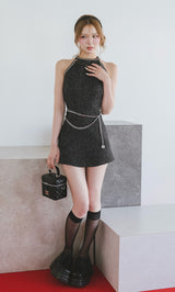 モデル：163cm（着用サイズ：FREE　着用カラー：BLK）