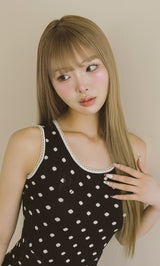 モデル：163cm（着用サイズ：FREE　着用カラー：BLK）