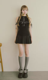 モデル：163cm（着用サイズ：FREE　着用カラー：BLK）