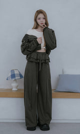 モデル：163cm（着用サイズ：FREE　着用カラー：C-GRY）