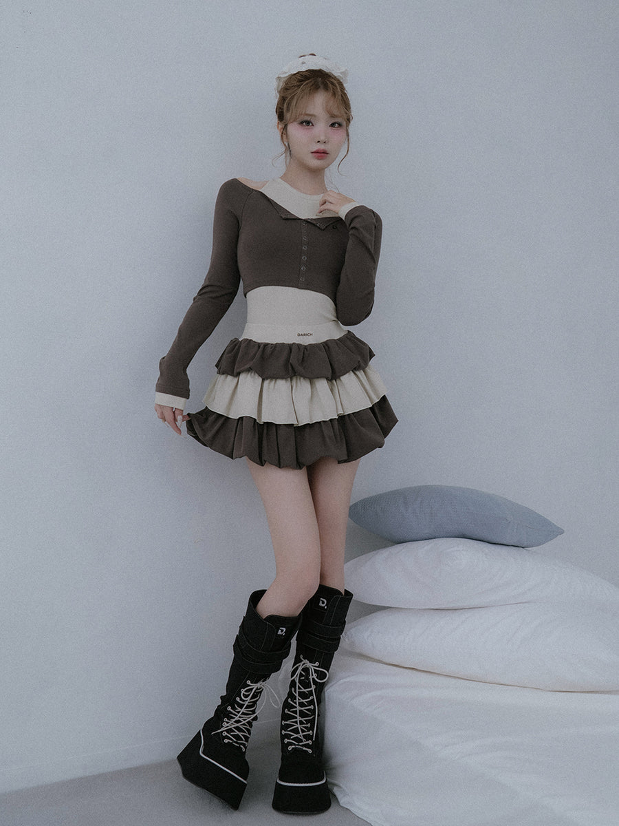 モデル：163cm（着用サイズ：FREE　着用カラー：C-GRY）