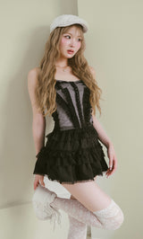モデル：163cm（着用サイズ：FREE　着用カラー：BLK）