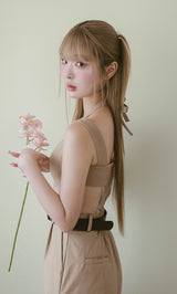 モデル：163cm（着用サイズ：FREE　着用カラー：BEG）
