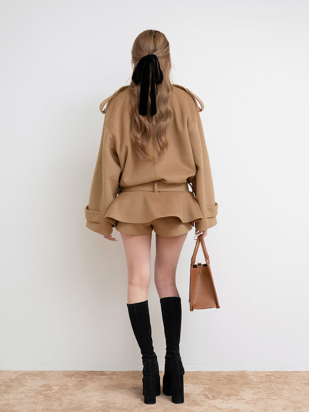 Darich ダーリッチ ドロップショルダージャケットコート キャメル Darich ダーリッチ ドロップショルダージャケットコート CAM キャメル