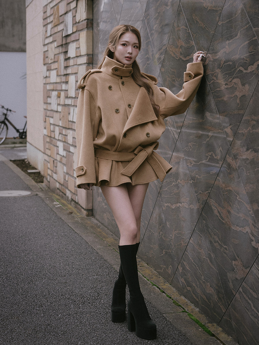 モデル：163cm（着用サイズ：FREE　着用カラー：CAM）