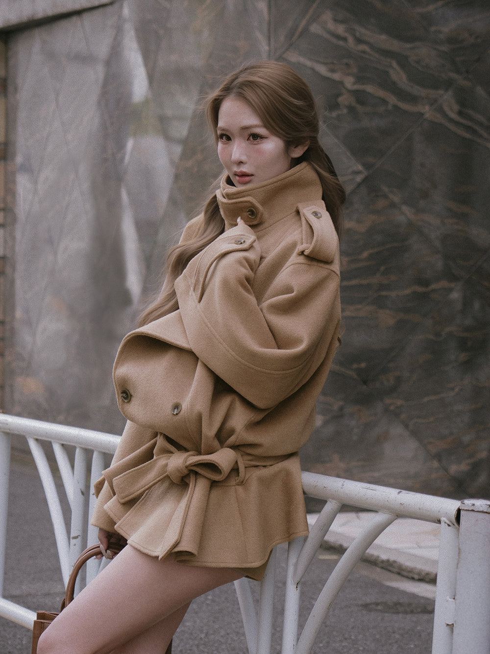 モデル：163cm（着用サイズ：FREE　着用カラー：CAM）