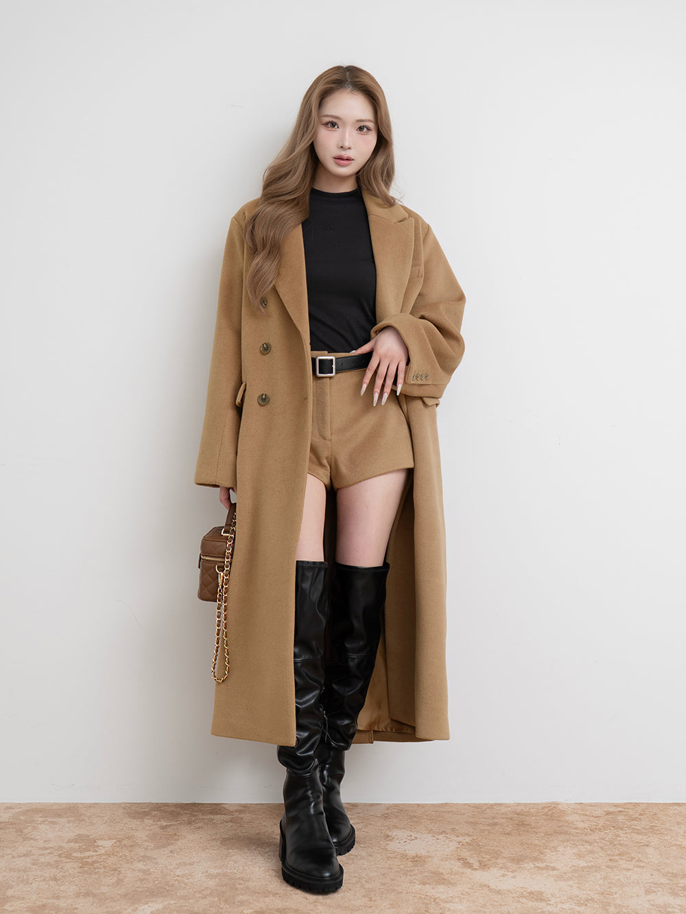 モデル：163cm（着用サイズ：FREE　着用カラー：CAM）