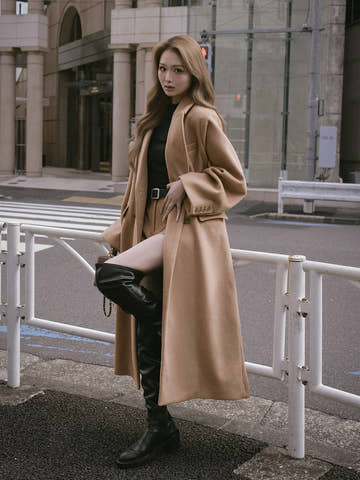 モデル：163cm（着用サイズ：FREE　着用カラー：CAM）