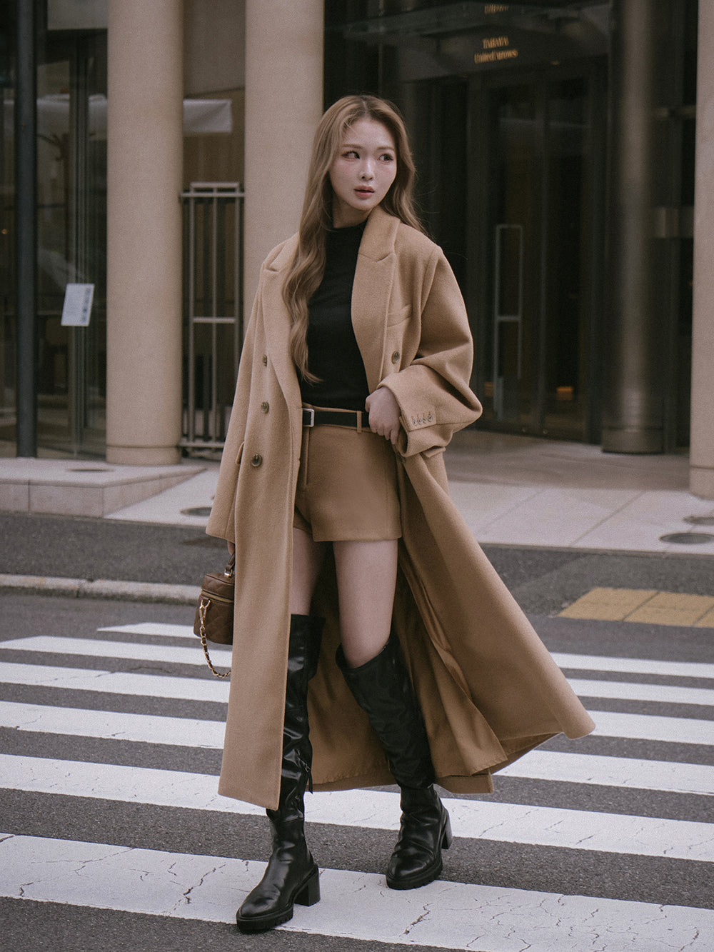 モデル：163cm（着用サイズ：S　着用カラー：CAM）