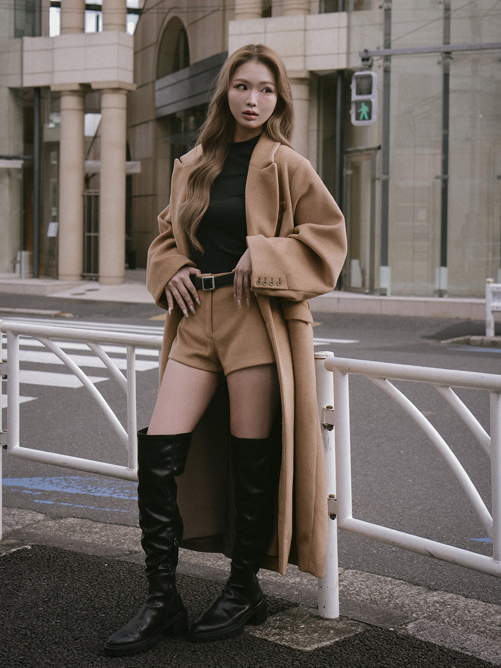 モデル：163cm（着用サイズ：S　着用カラー：CAM）