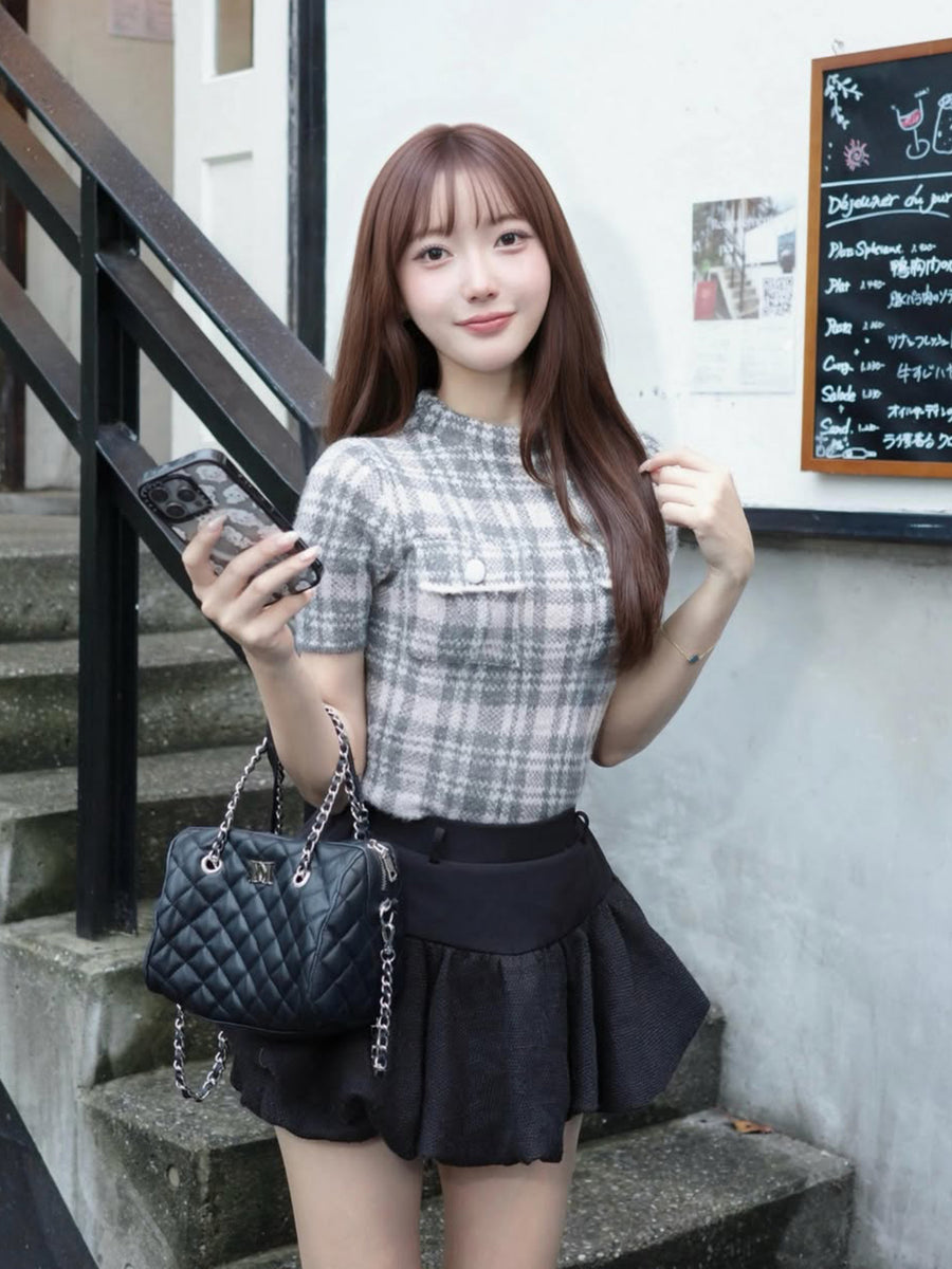 モデル：161cm（着用サイズ：FREE　着用カラー：GRY）