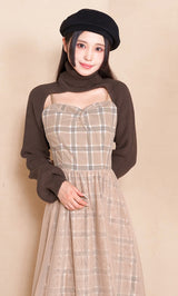 モデル：155cm（着用サイズ：FREE　着用カラー：BRN）