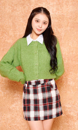 モデル：155cm（着用サイズ：FREE　着用カラー：GRN）