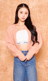 モデル：155cm（着用サイズ：FREE　着用カラー：PNK）