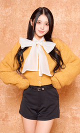 モデル：155cm（着用サイズ：FREE　着用カラー：YEL）