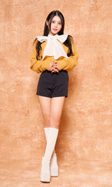 モデル：155cm（着用サイズ：FREE　着用カラー：YEL）