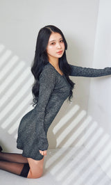 モデル：155cm（着用サイズ：FREE　着用カラー：BLK）