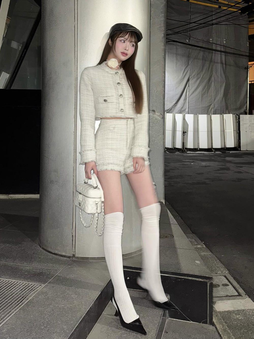 モデル：163cm（着用サイズ：FREE　着用カラー：WHT）