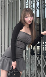 モデル：163cm（着用サイズ：FREE　着用カラー：GRY）