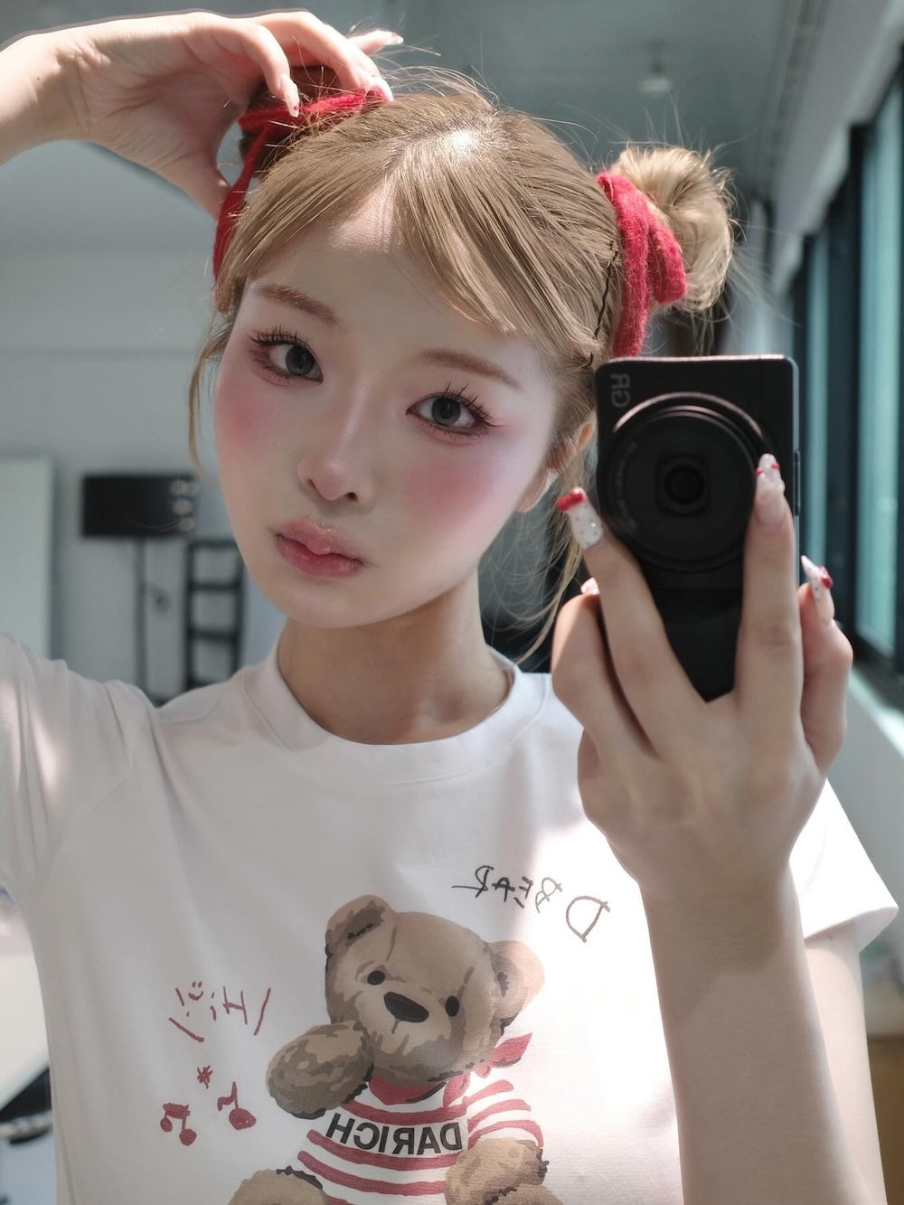 モデル：163cm（着用サイズ：FREE　着用カラー：WHT）