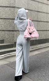 モデル：163cm（着用サイズ：FREE　着用カラー：GRY）