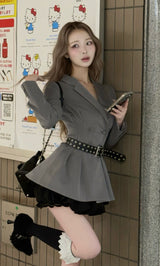 モデル：163cm（着用サイズ：FREE　着用カラー：GRY）