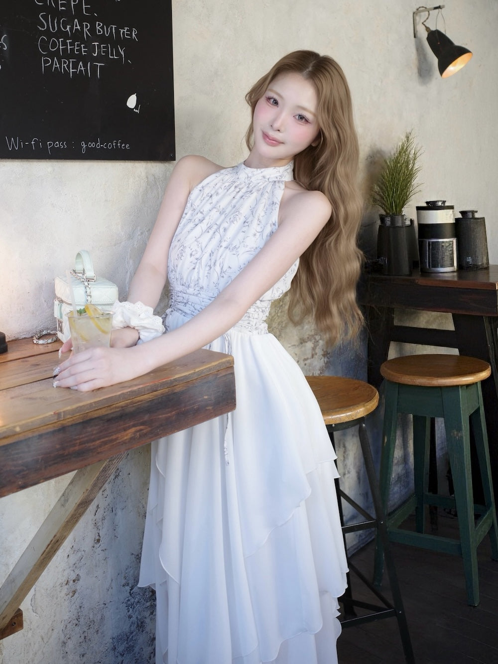 ダーリッチ darich アメスリギャザーシフォンロングワンピース BLK F アメスリギャザーシフォンロングワンピース – Darich
